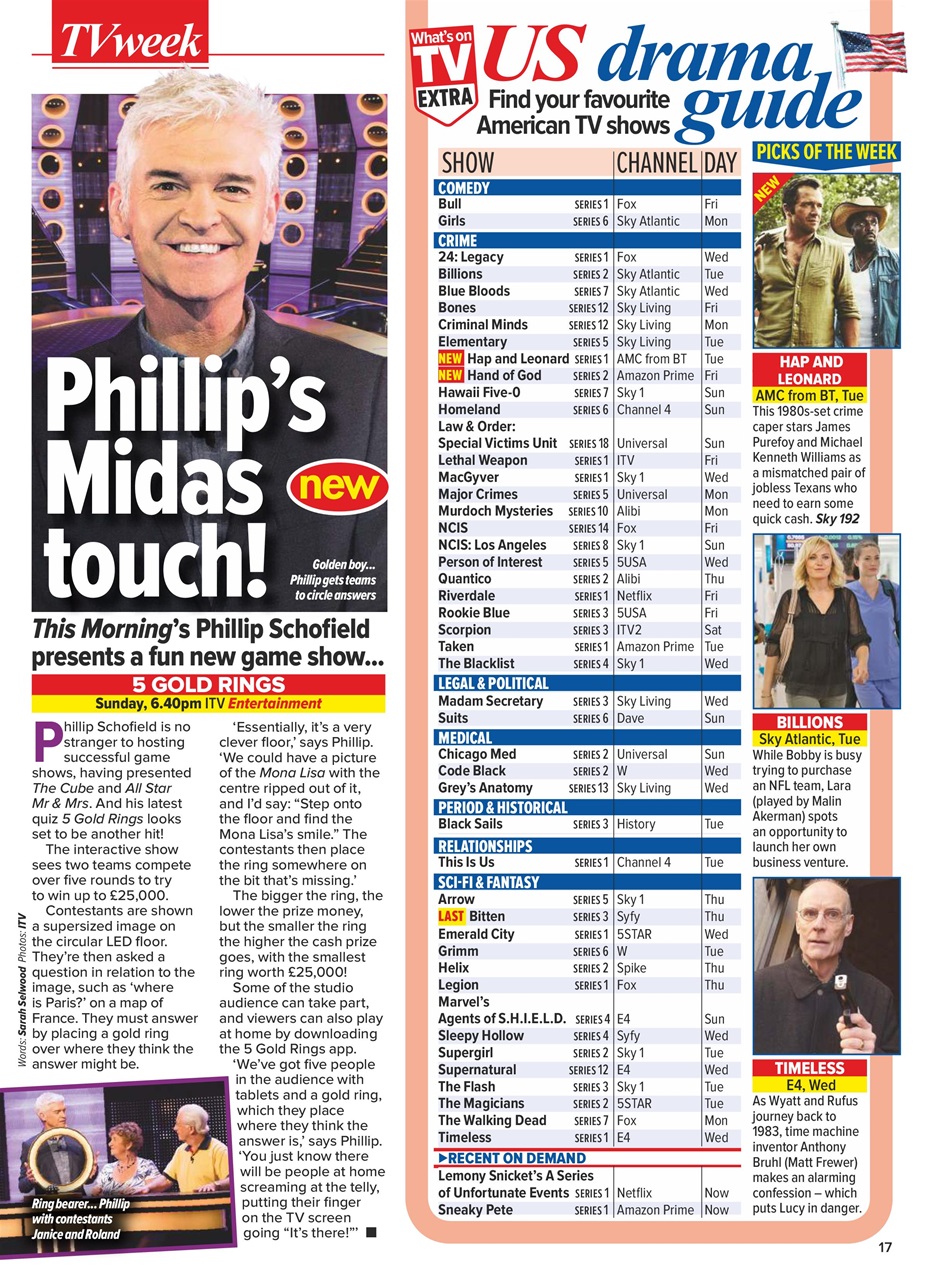 What's on TV Preview Pages