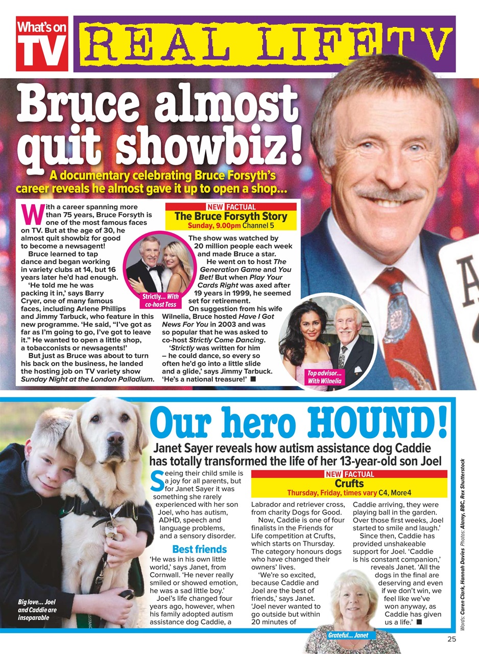 What's on TV Preview Pages