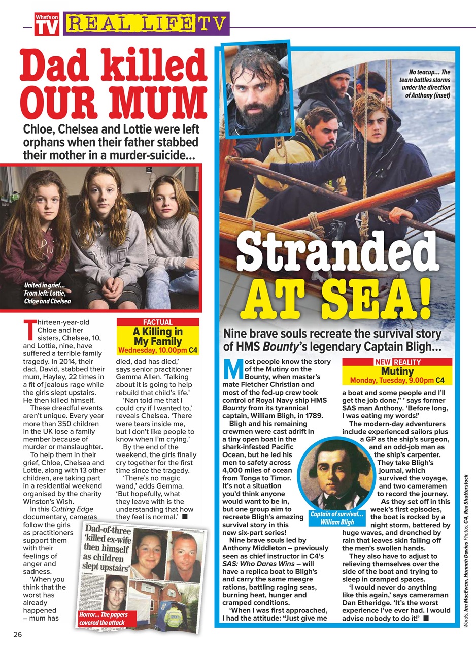 What's on TV Preview Pages