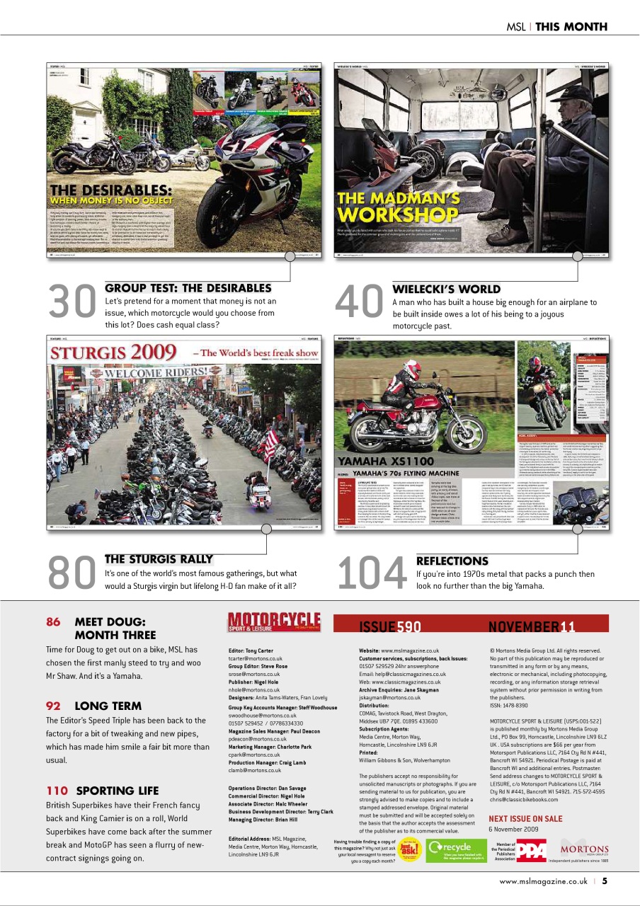 Motorcycle Sport & Leisure Preview Pages