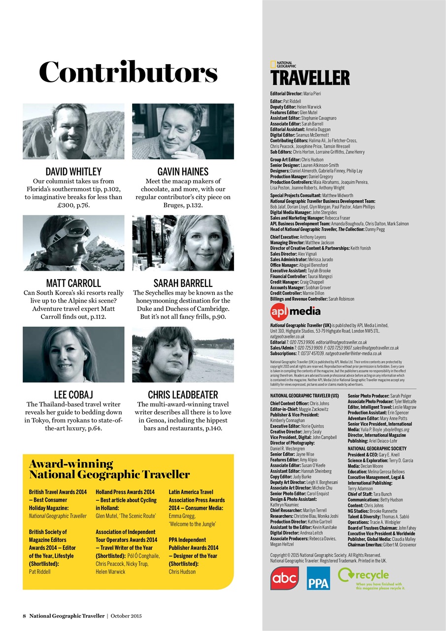 National Geographic Traveller UK Preview Pages