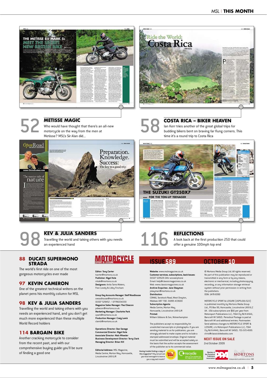 Motorcycle Sport & Leisure Preview Pages