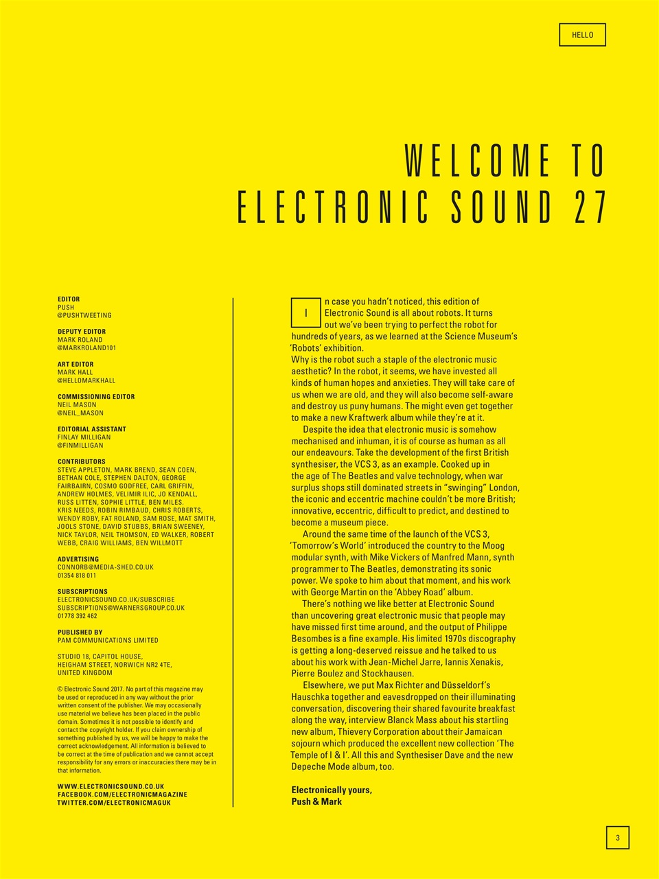 Electronic Sound Preview Pages