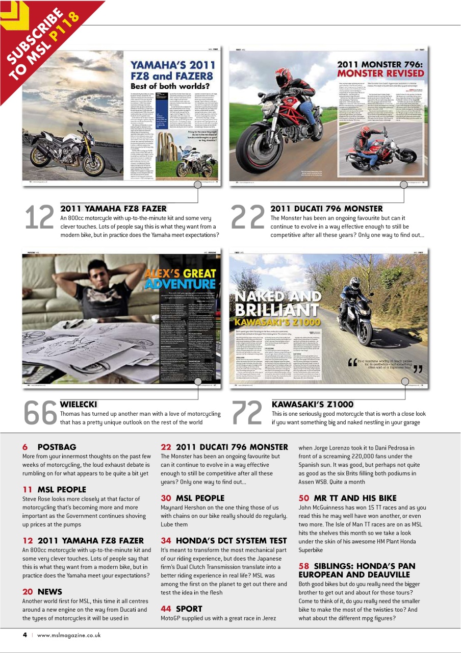 Motorcycle Sport & Leisure Preview Pages