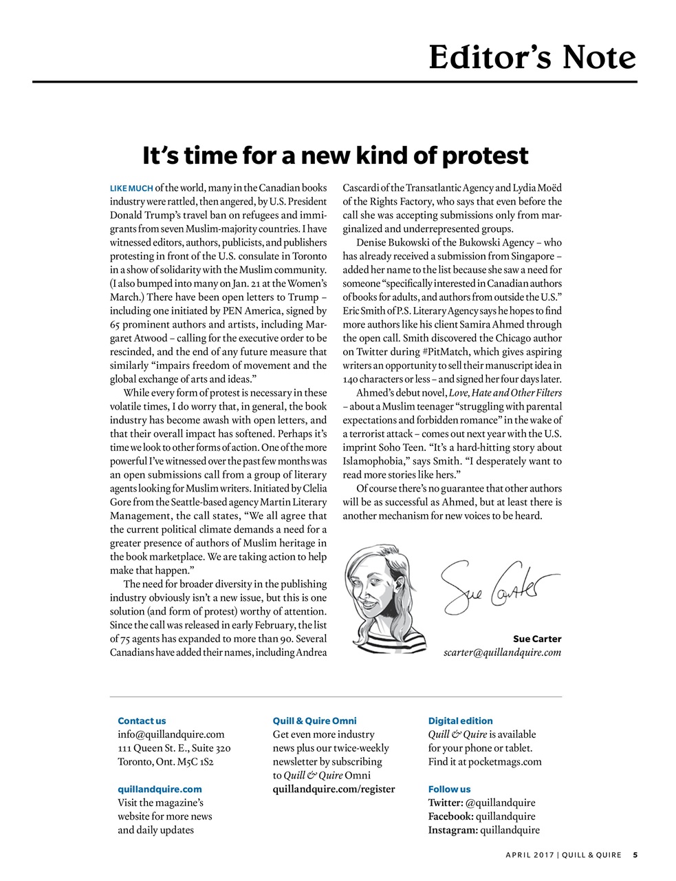 Quill & Quire Preview Pages