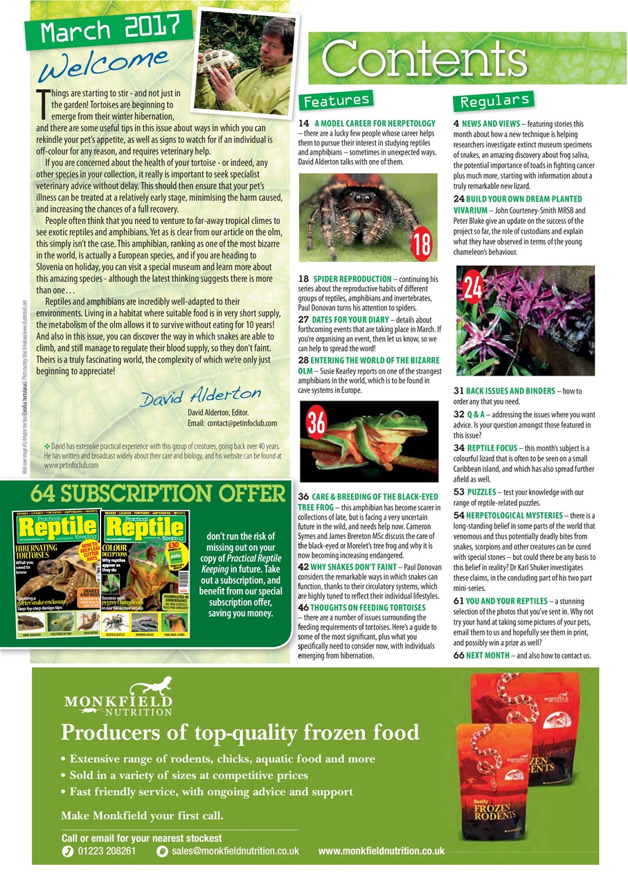 Practical Reptile Keeping Preview Pages