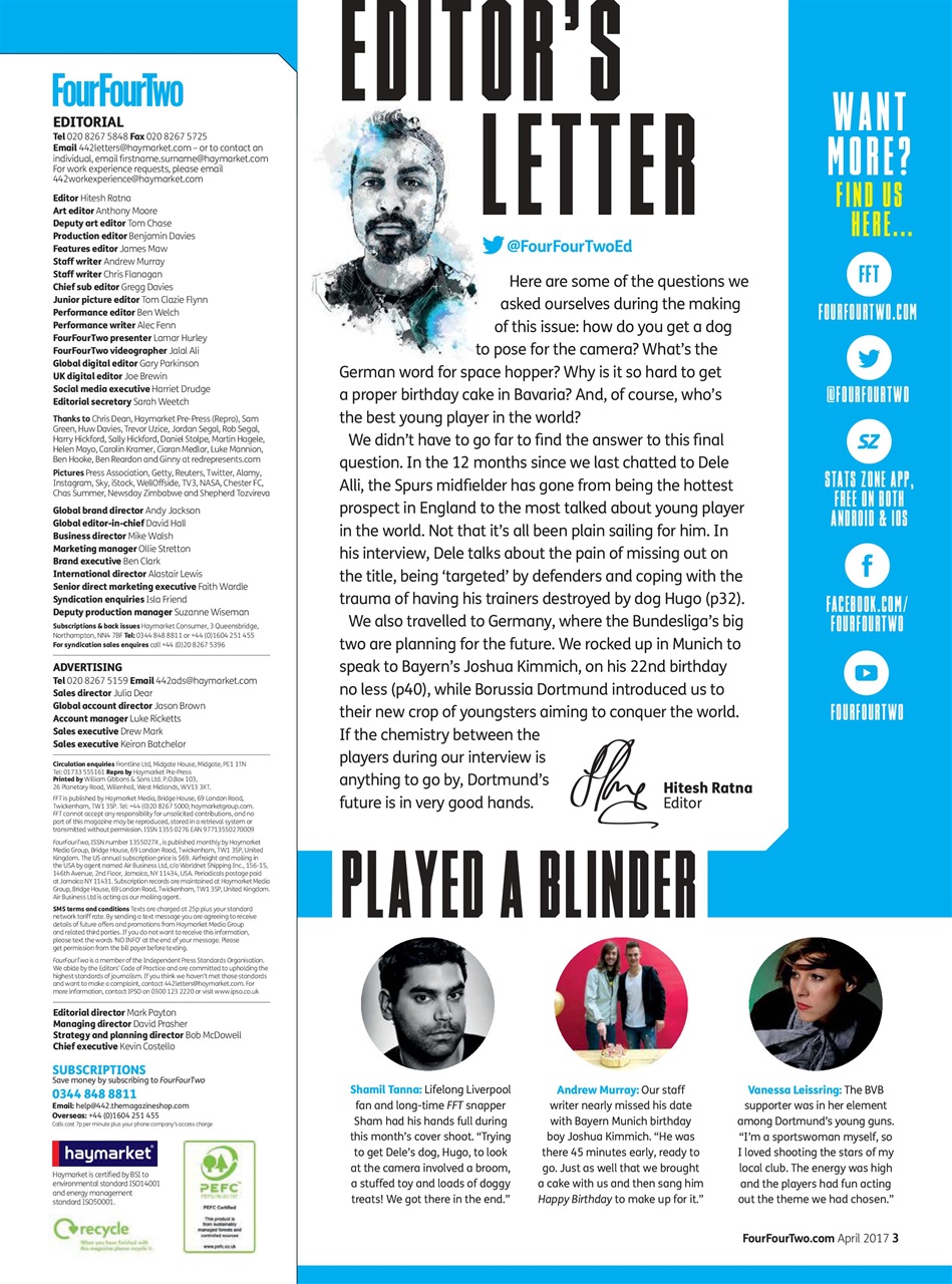 FourFourTwo Preview Pages