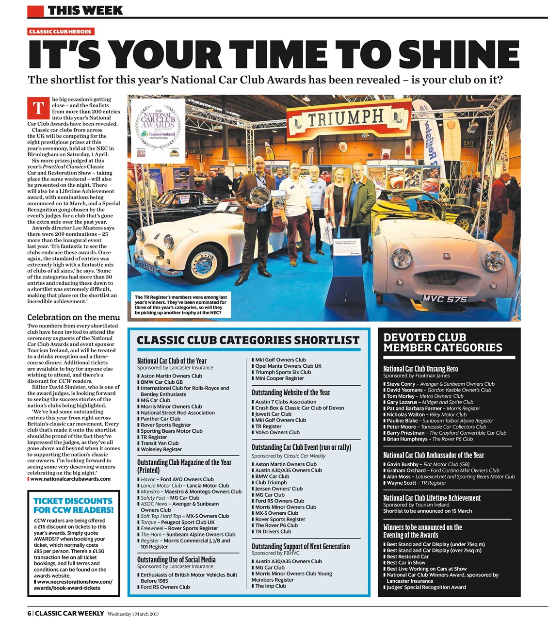 Classic Car Weekly Preview Pages