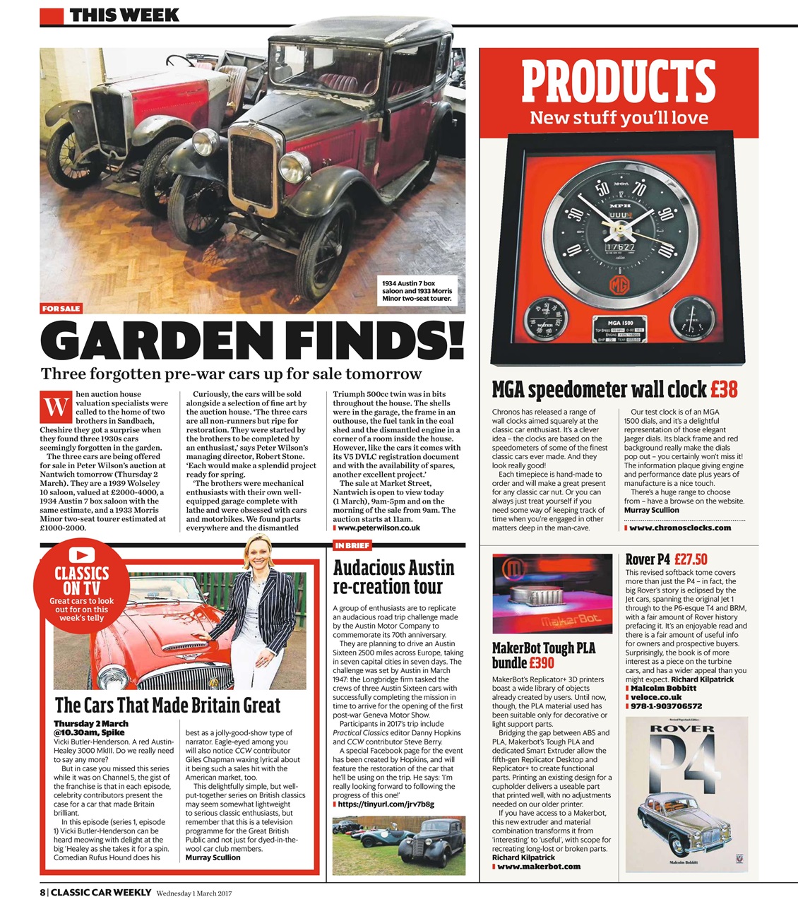 Classic Car Weekly Preview Pages