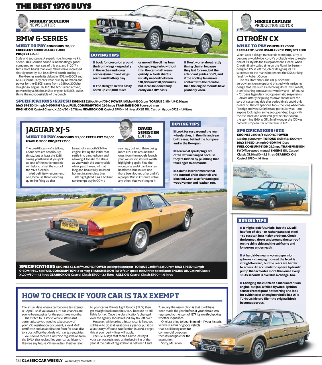 Classic Car Weekly Preview Pages