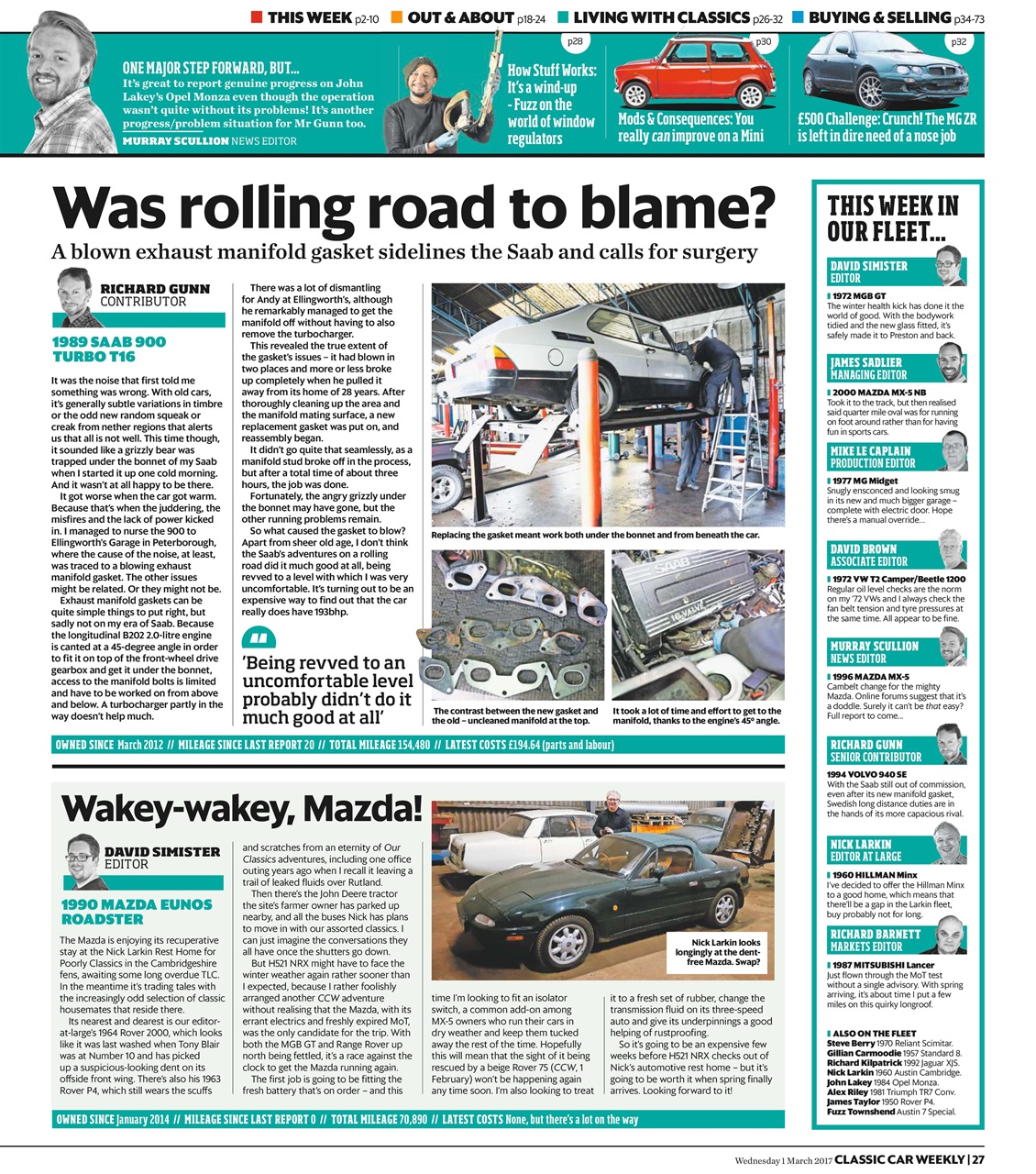 Classic Car Weekly Preview Pages