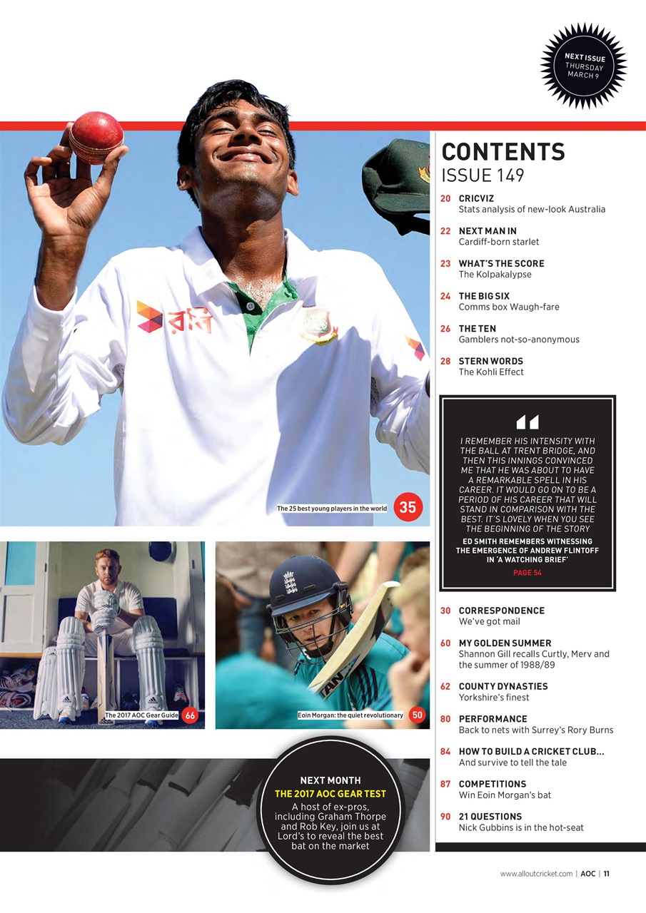 Wisden Cricket Monthly Preview Pages