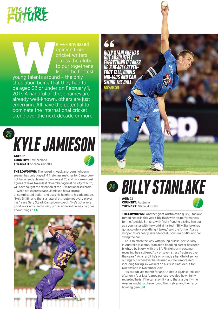 Wisden Cricket Monthly Preview Pages