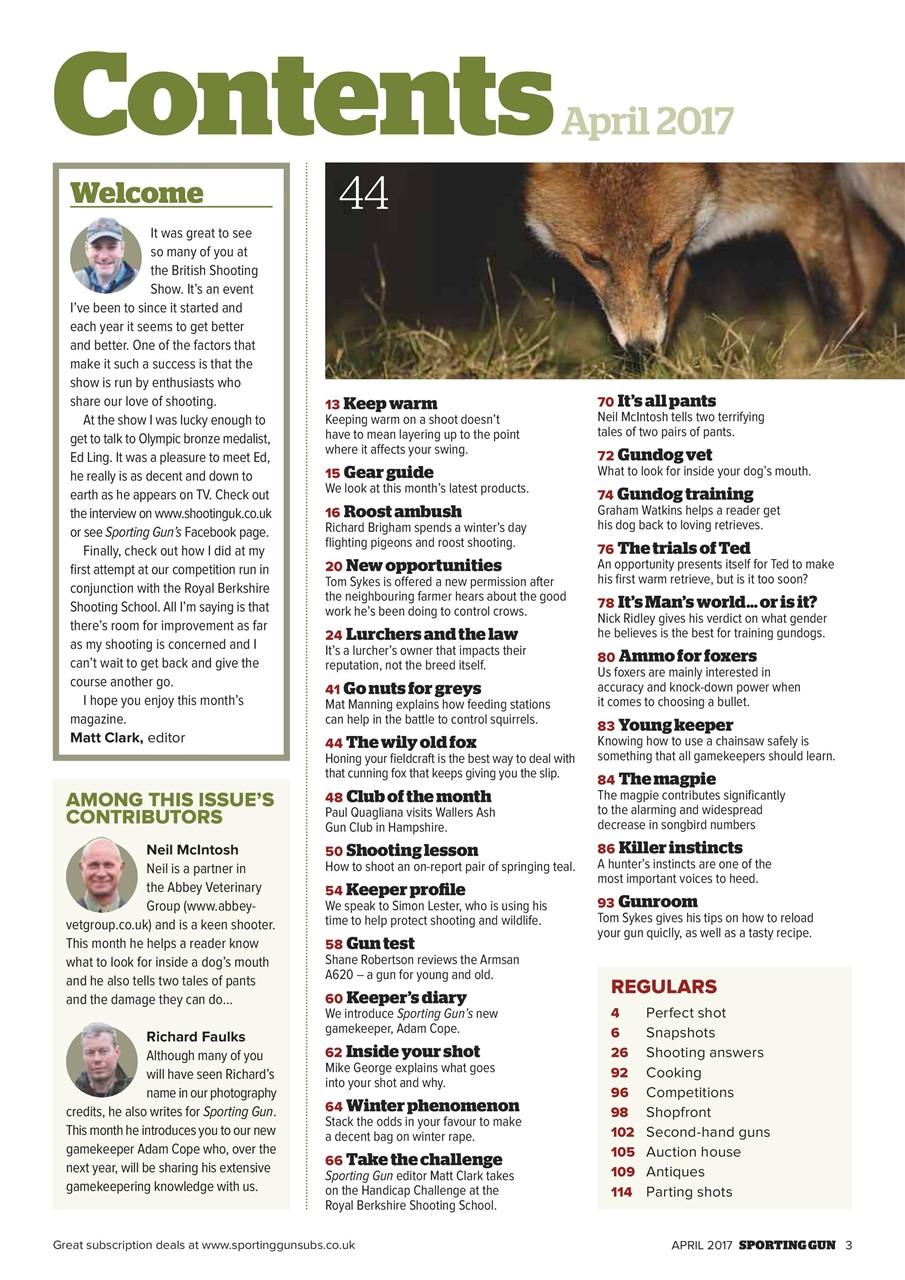 Sporting Gun Preview Pages