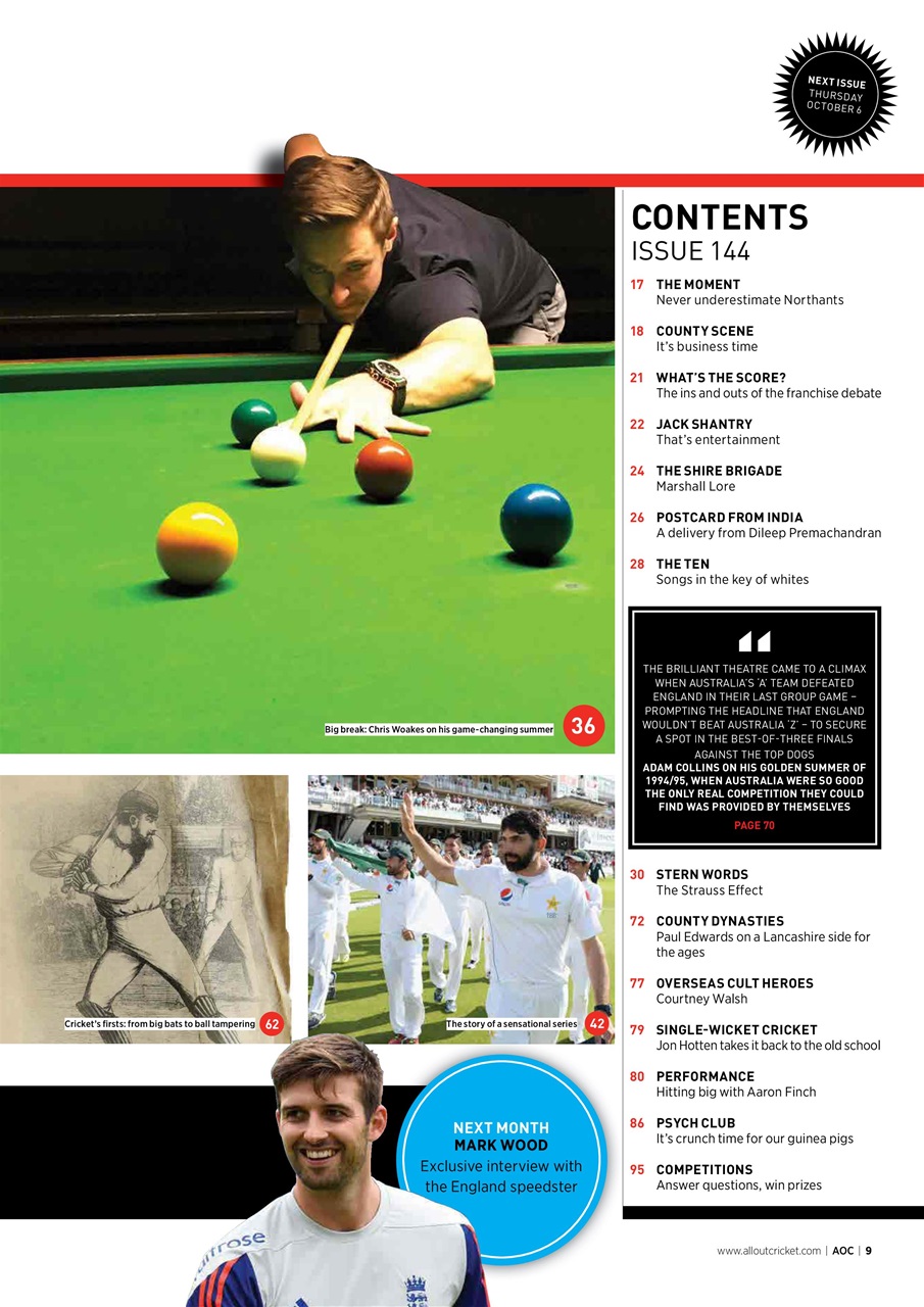 Wisden Cricket Monthly Preview Pages