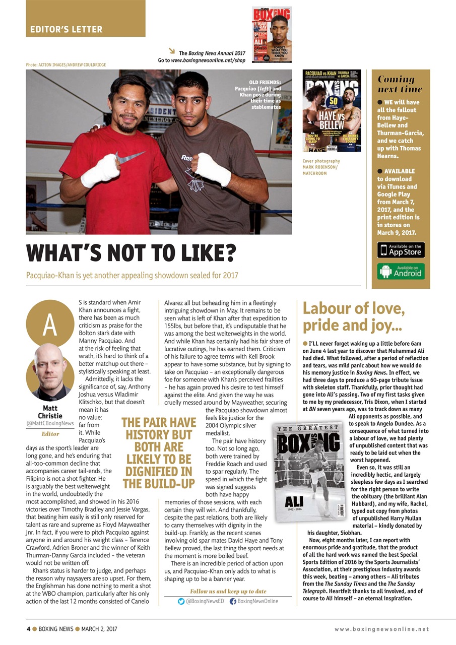 Boxing News Preview Pages