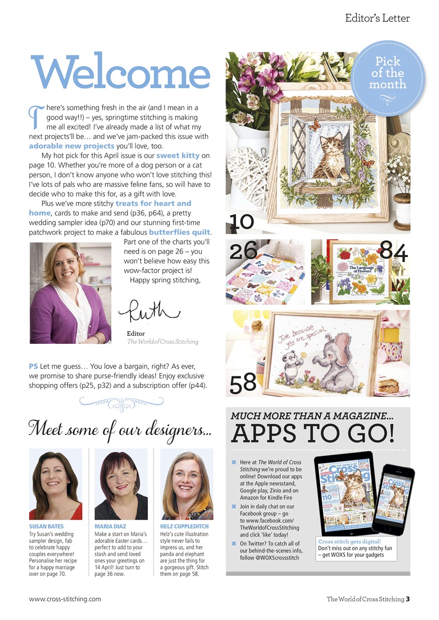 The World of Cross Stitching Preview Pages