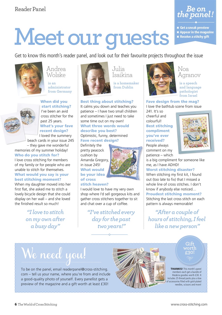 The World of Cross Stitching Preview Pages