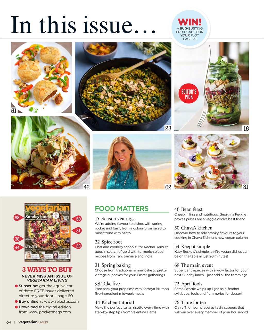 Vegetarian Living Preview Pages