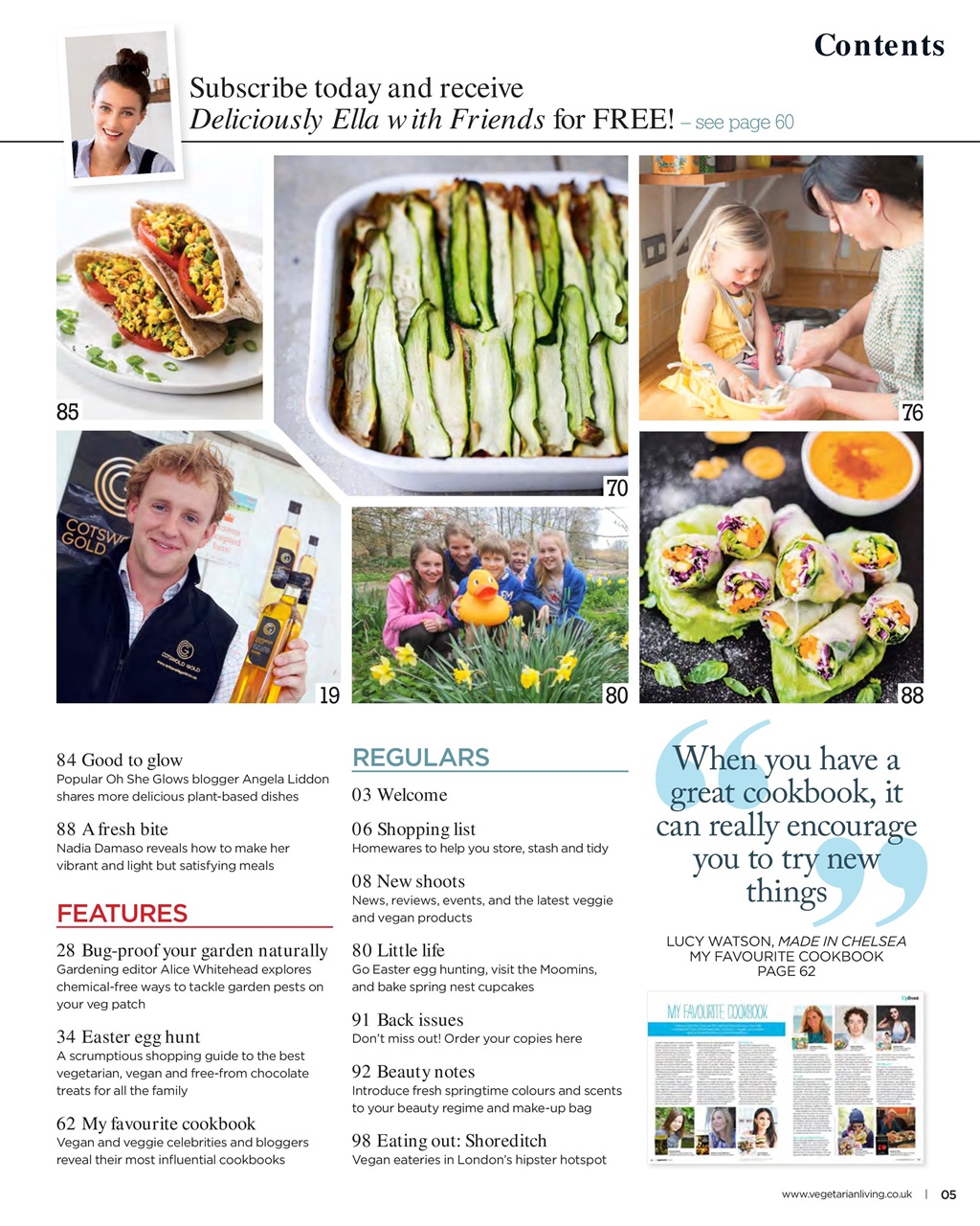 Vegetarian Living Preview Pages