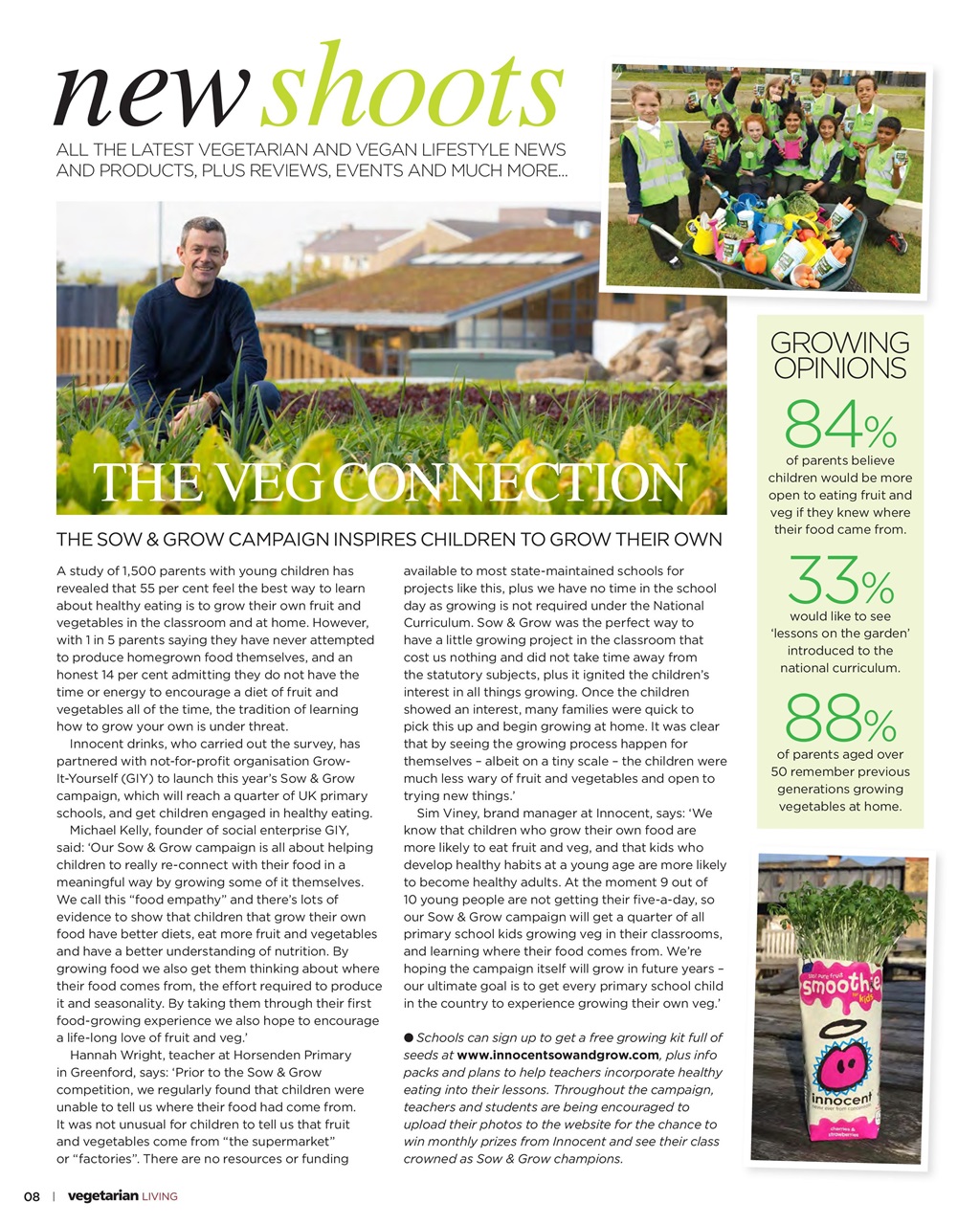 Vegetarian Living Preview Pages
