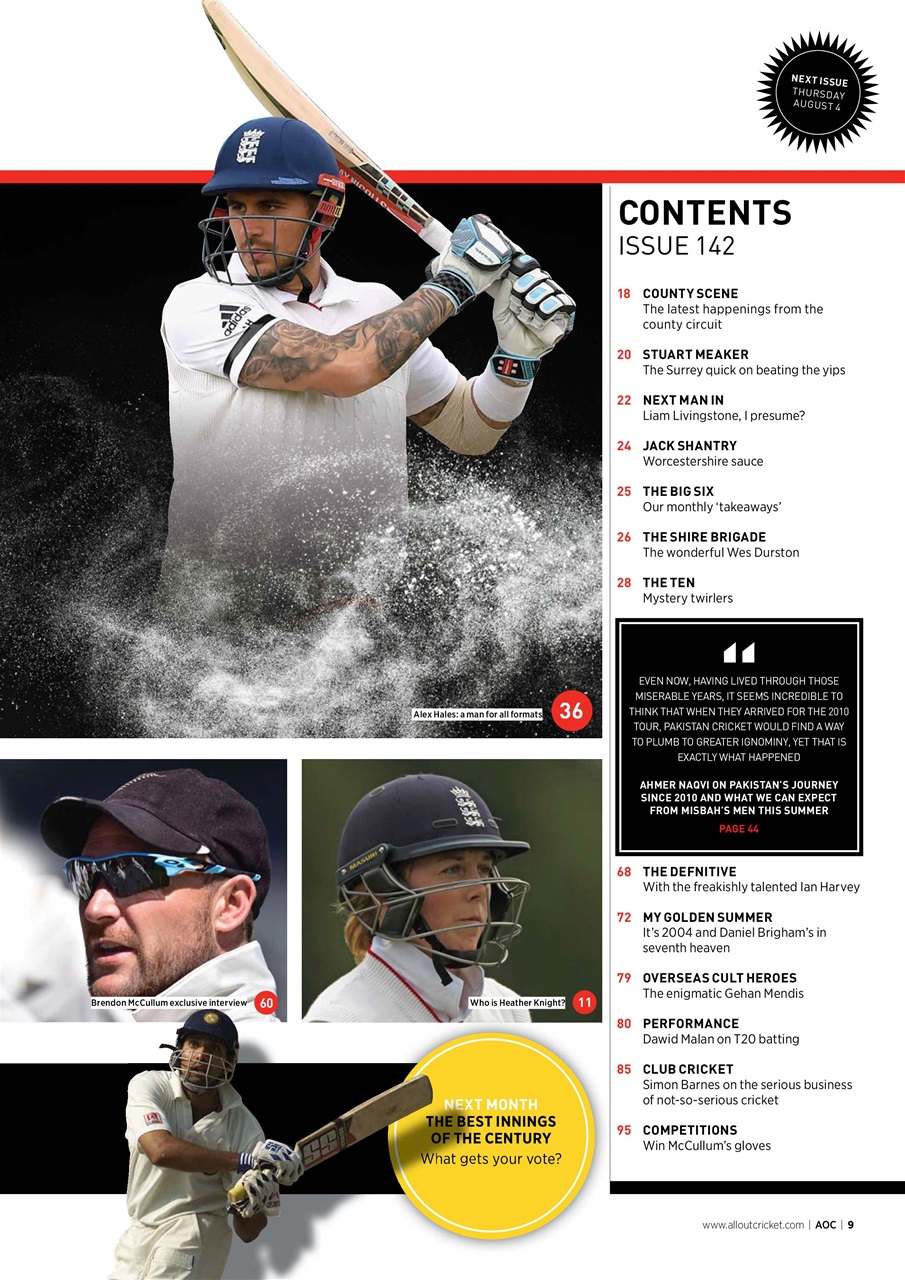 Wisden Cricket Monthly Preview Pages
