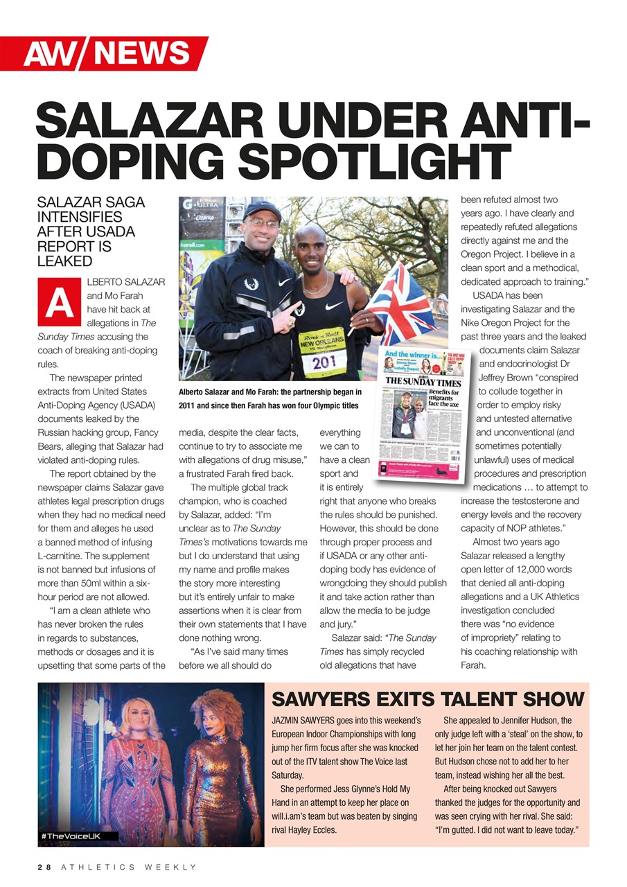 AW – Athletics Weekly Magazine Preview Pages