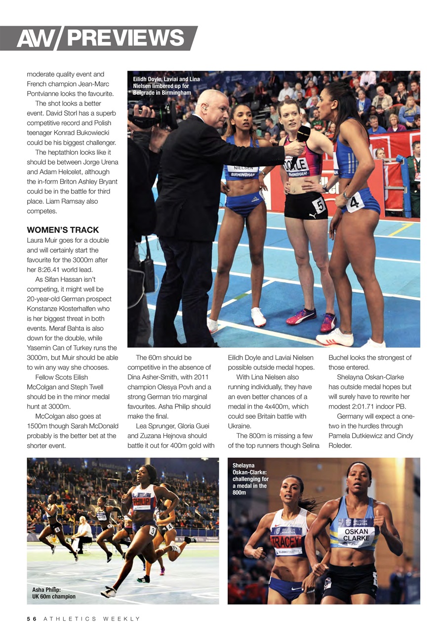 AW – Athletics Weekly Magazine Preview Pages