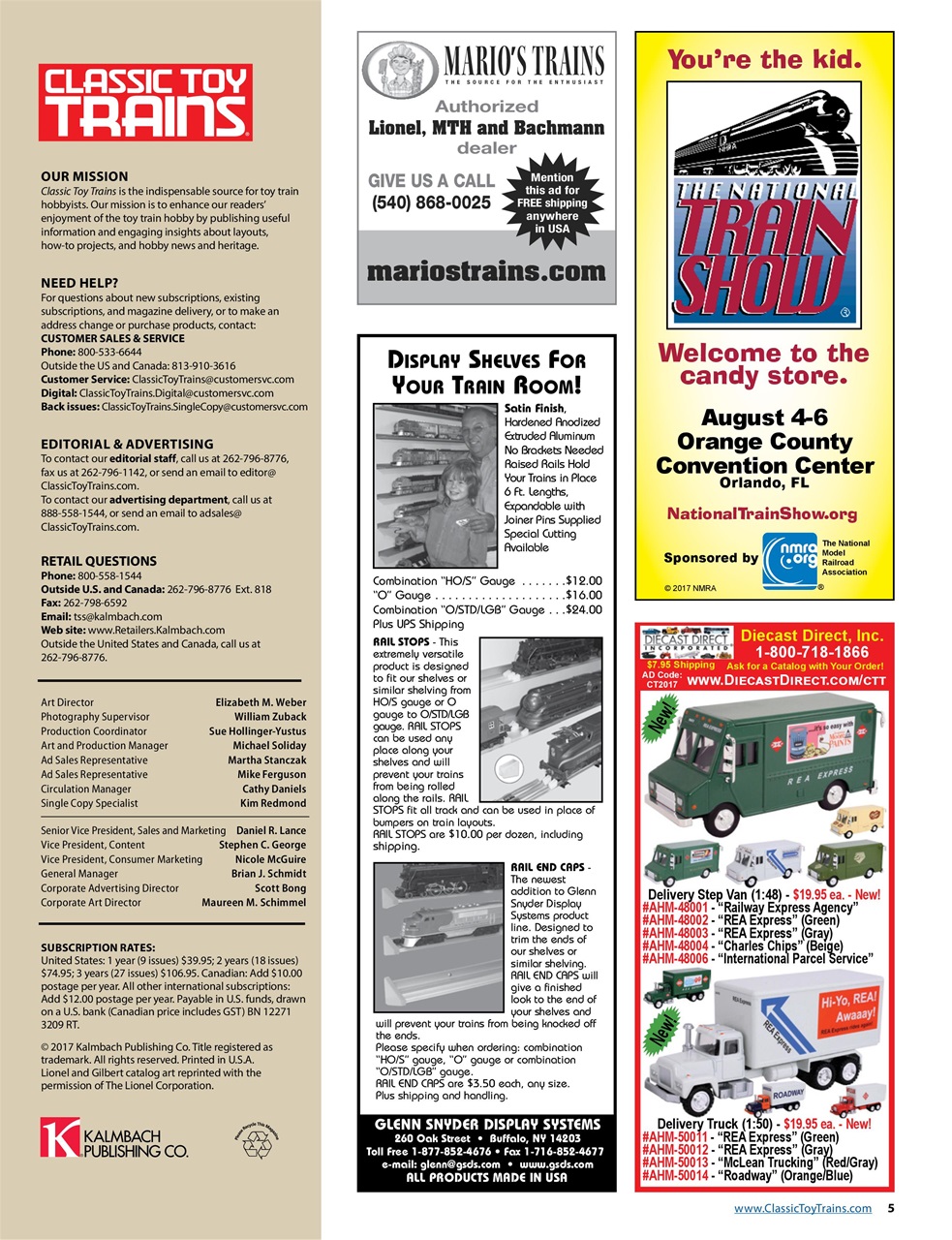 Classic Toy Trains Preview Pages