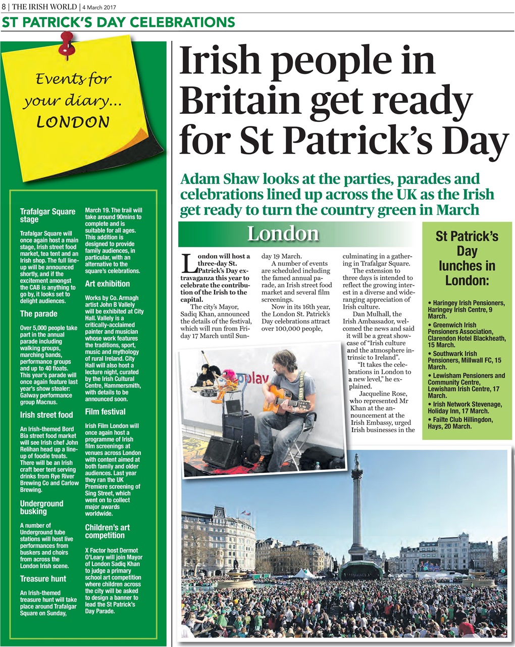 Irish World Preview Pages