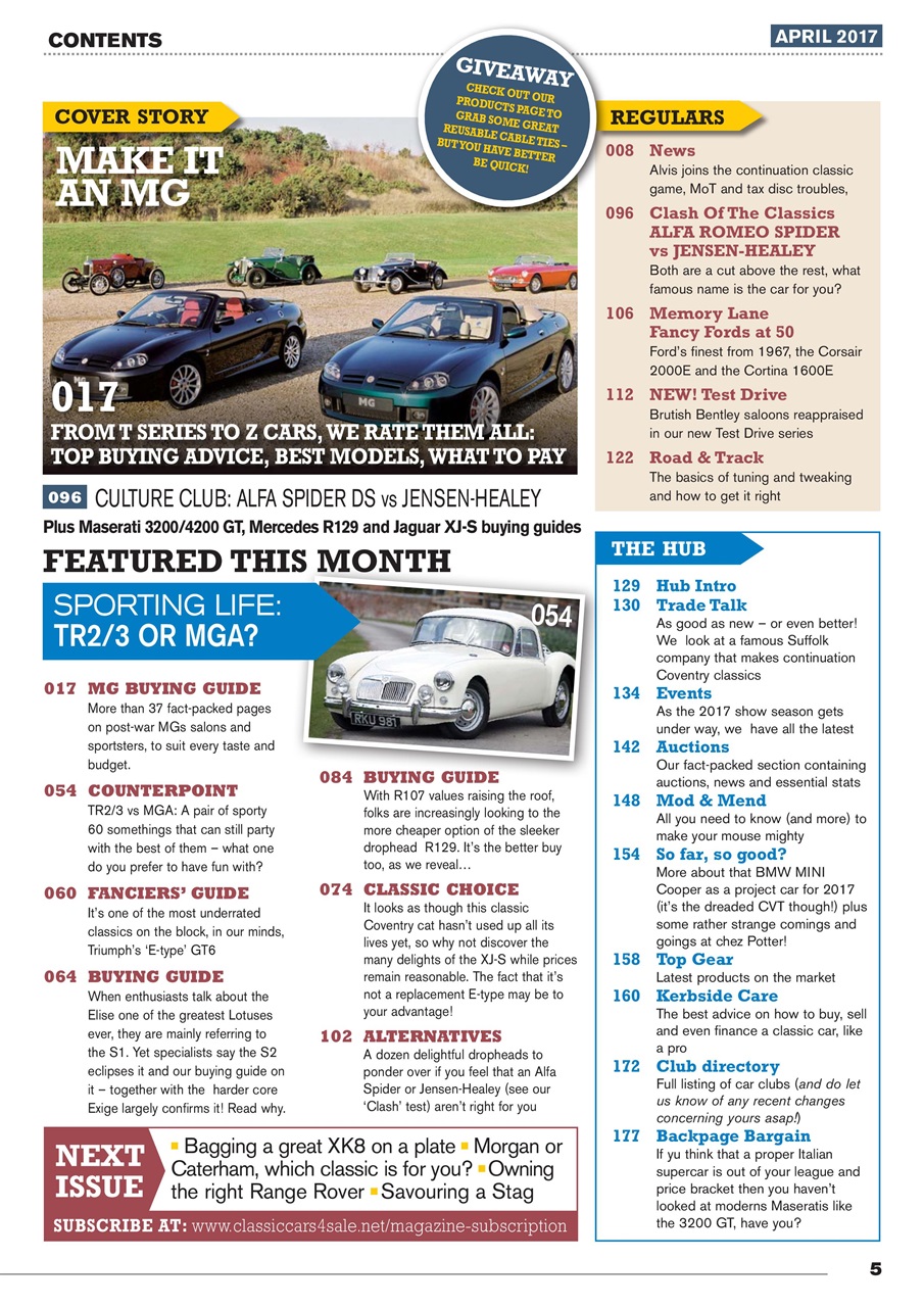 Classic Motoring Preview Pages