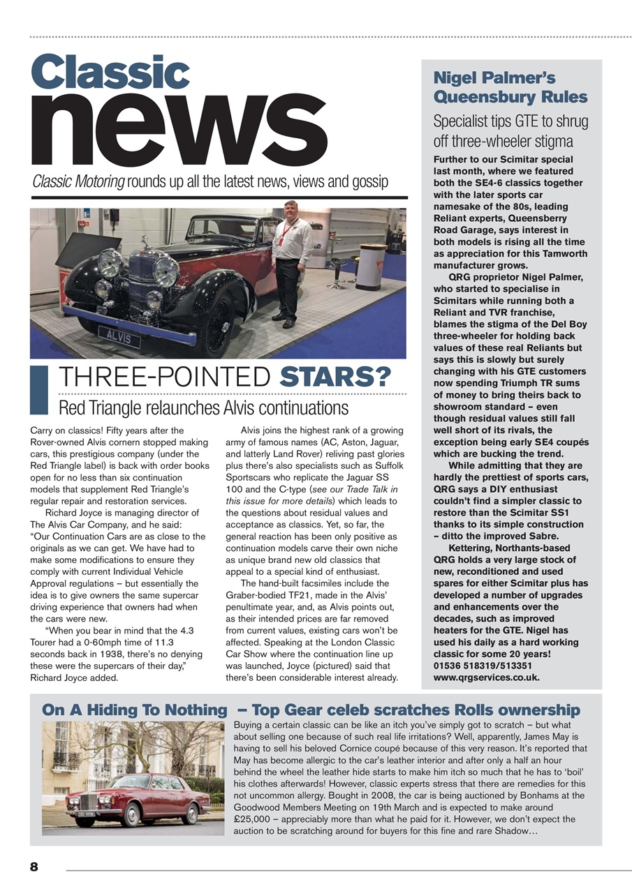 Classic Motoring Preview Pages
