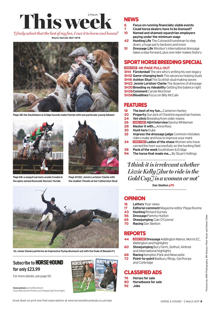 Horse & Hound Preview Pages