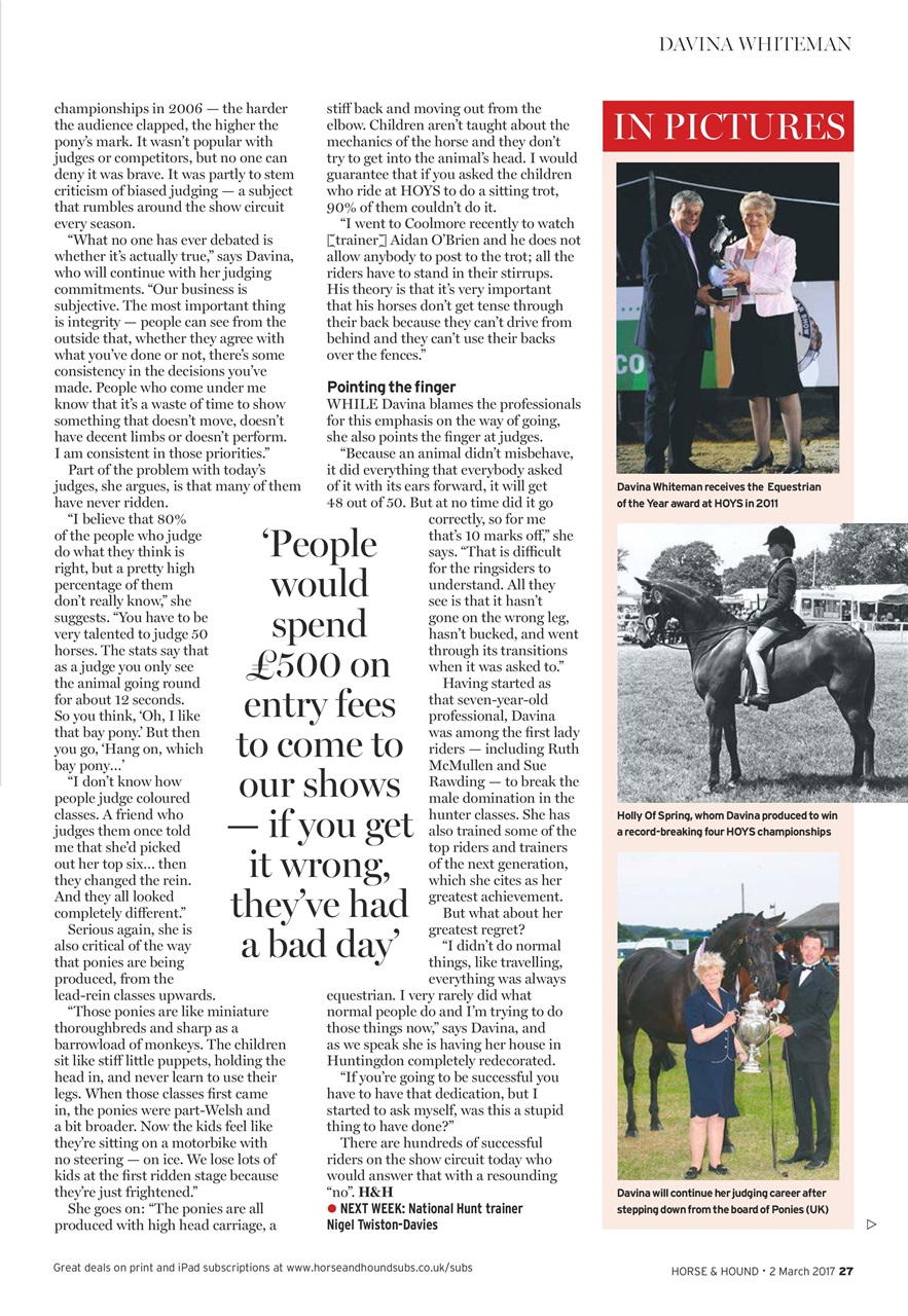 Horse & Hound Preview Pages