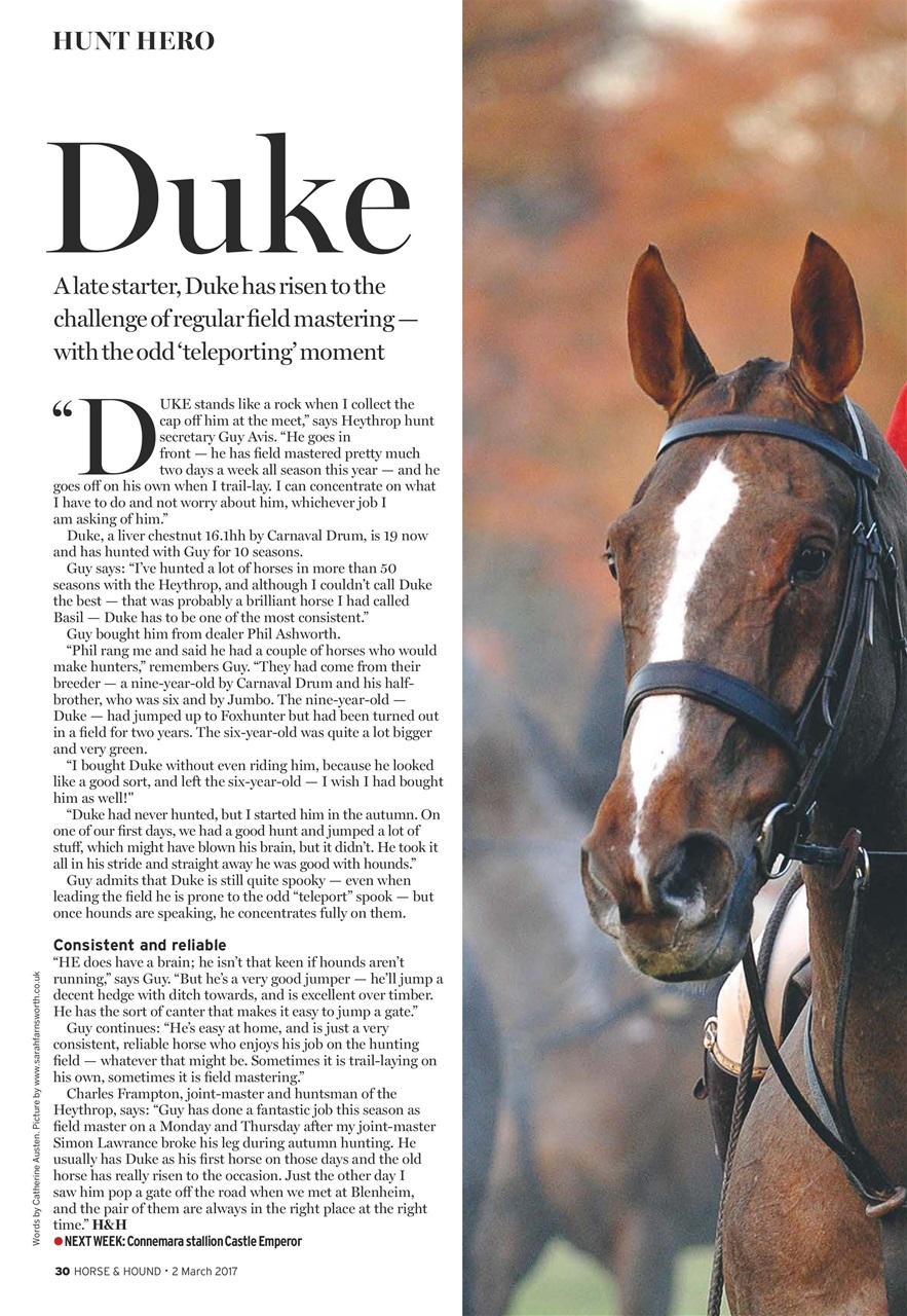 Horse & Hound Preview Pages