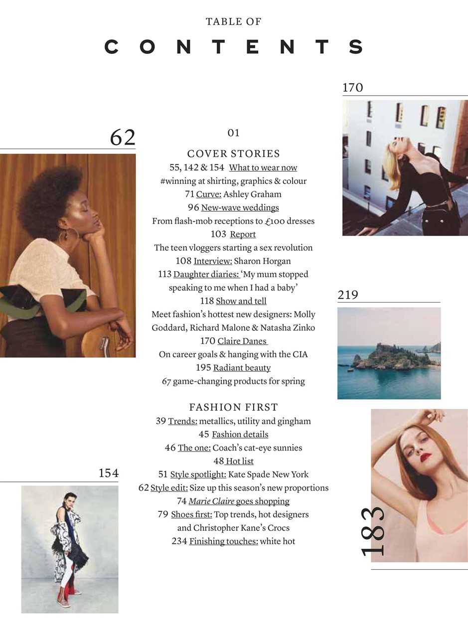 Marie Claire Preview Pages