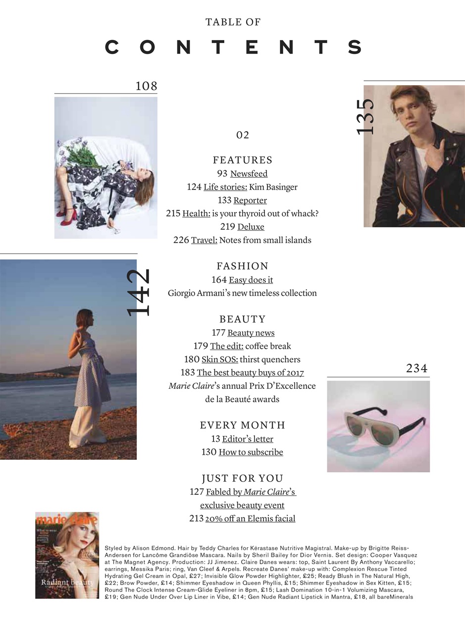 Marie Claire Preview Pages