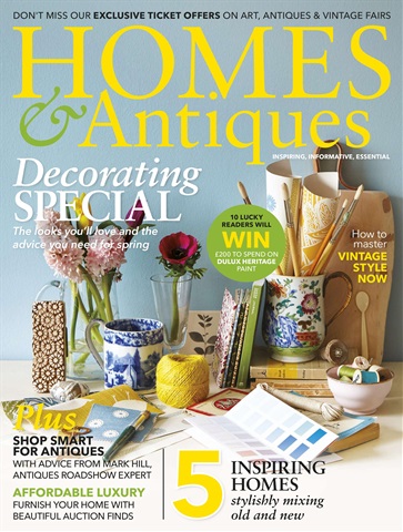 Homes & Antiques Magazine issue April 2017