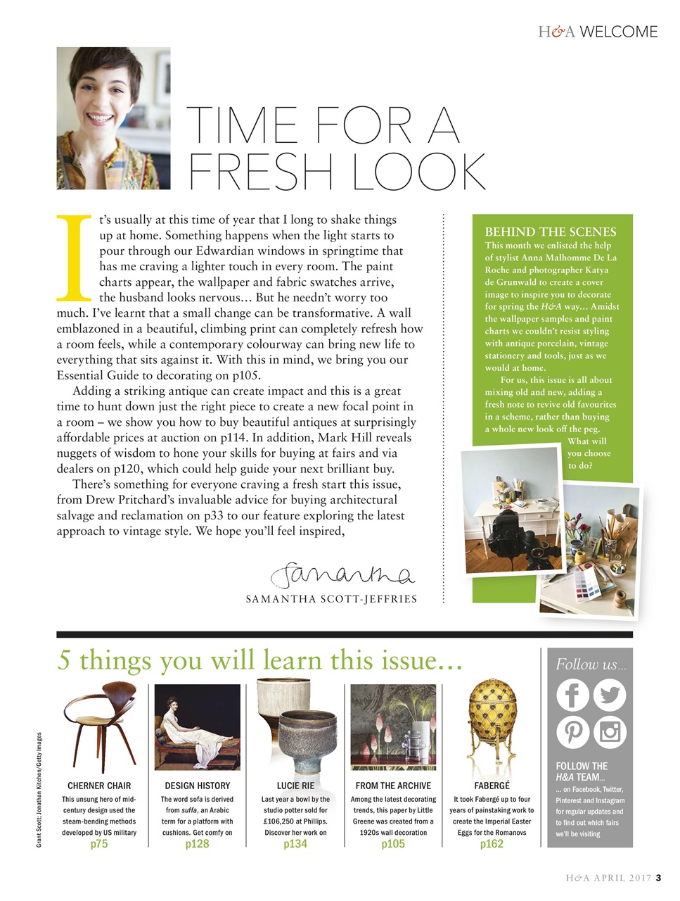 Homes & Antiques Magazine Preview Pages