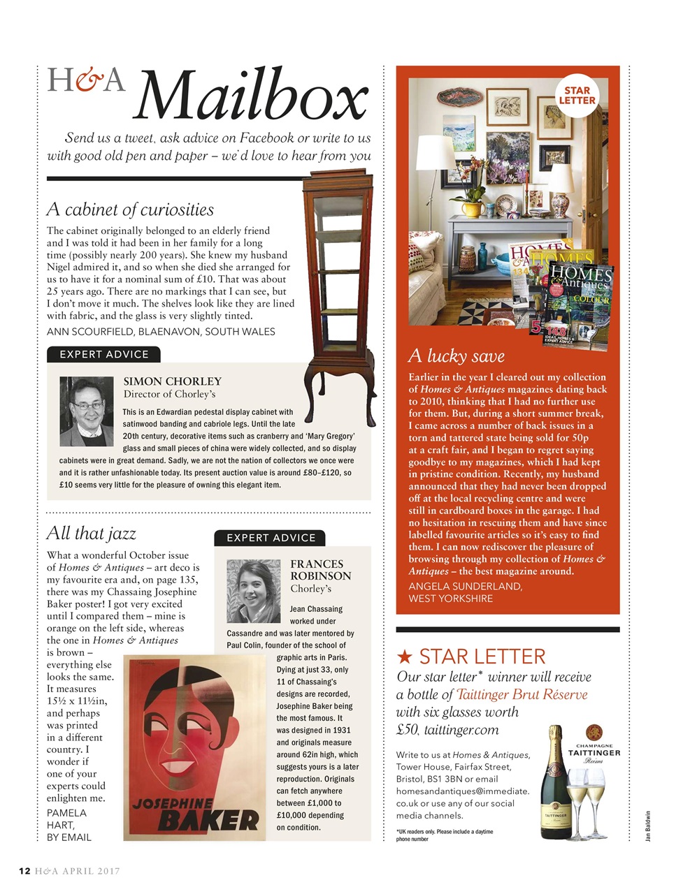 Homes & Antiques Magazine Preview Pages