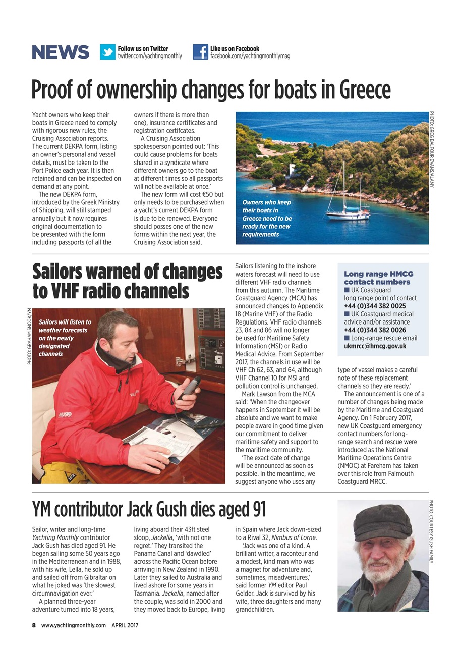 Yachting Monthly Preview Pages