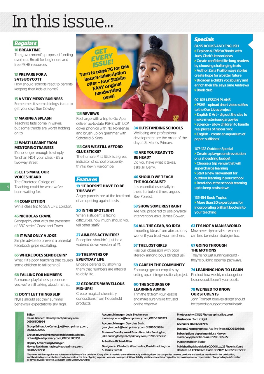 Teach Primary Preview Pages