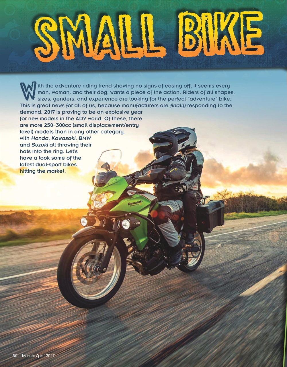 Adventure Motorcycle Preview Pages
