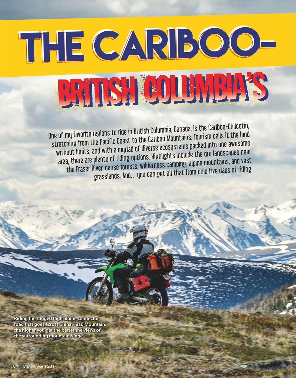 Adventure Motorcycle Preview Pages