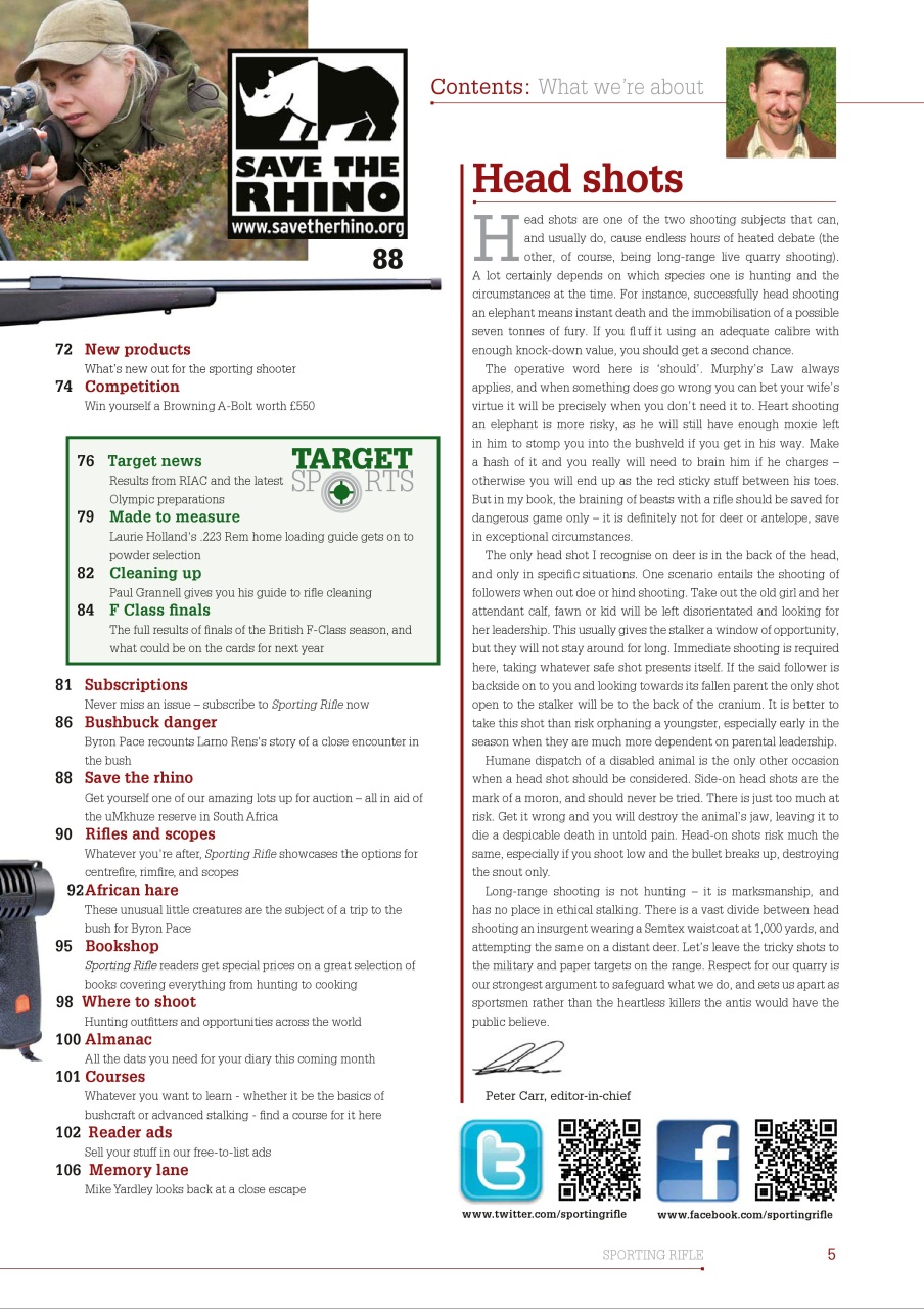 Sporting Rifle Preview Pages