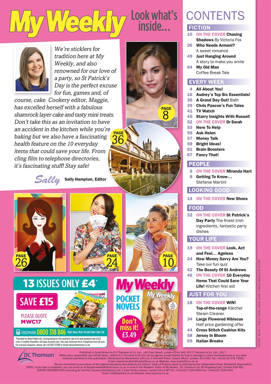 My Weekly Preview Pages