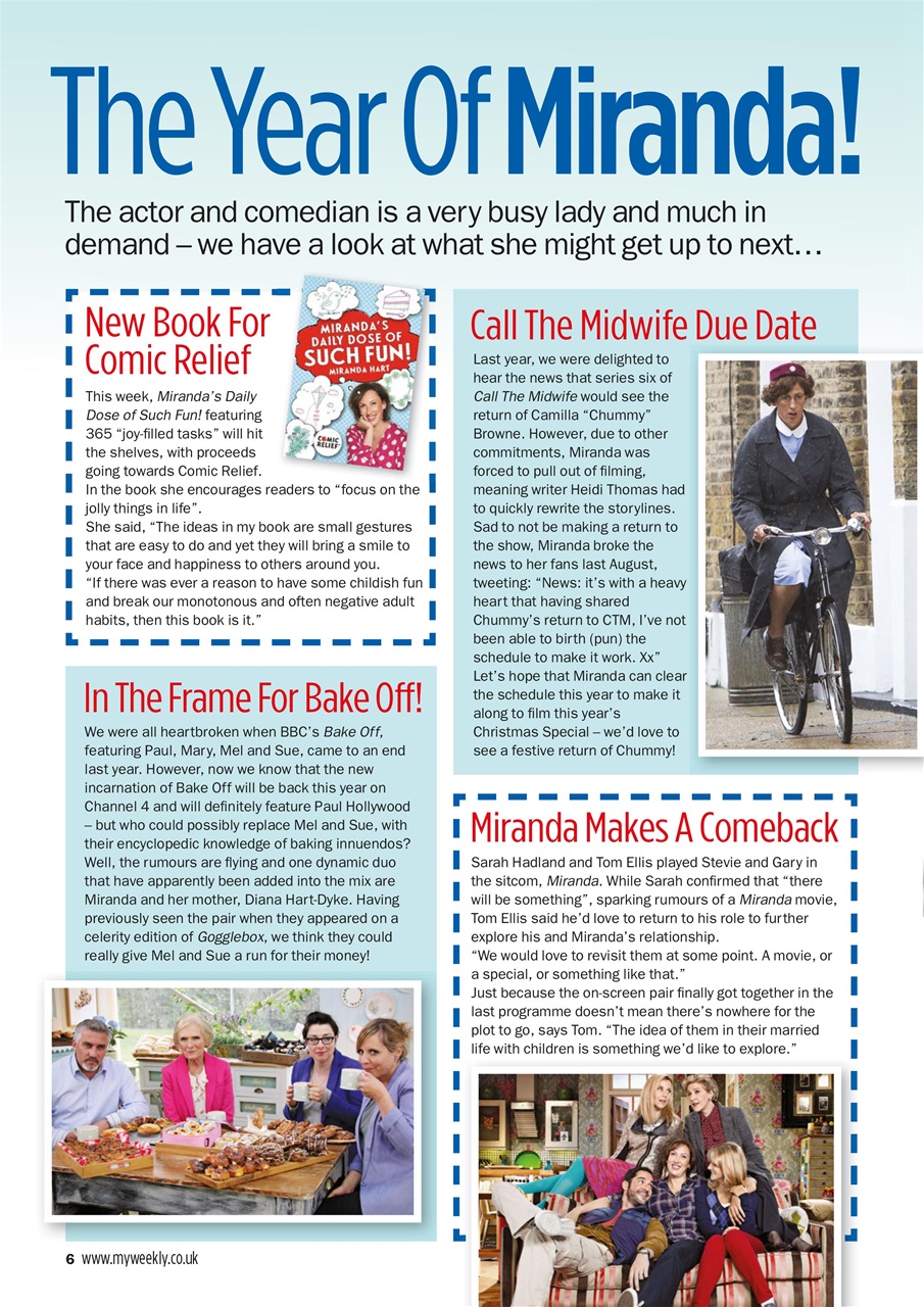 My Weekly Preview Pages