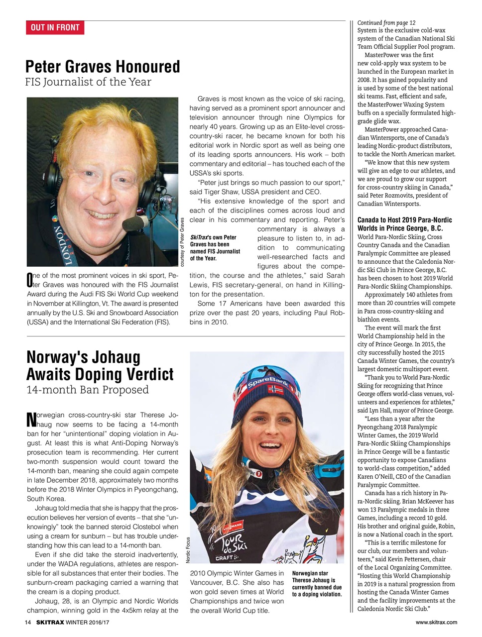 SkiTrax Preview Pages