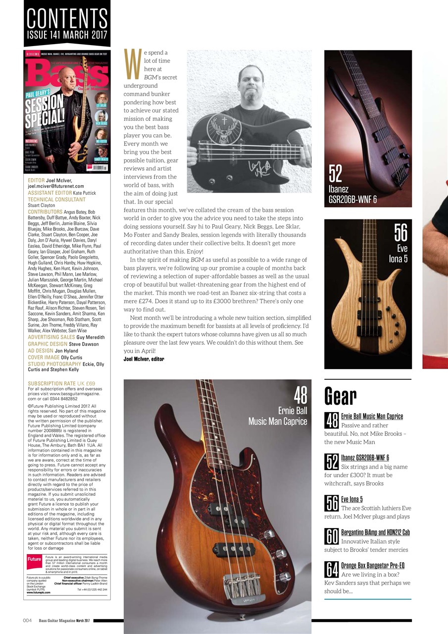 Bass Player UK Preview Pages
