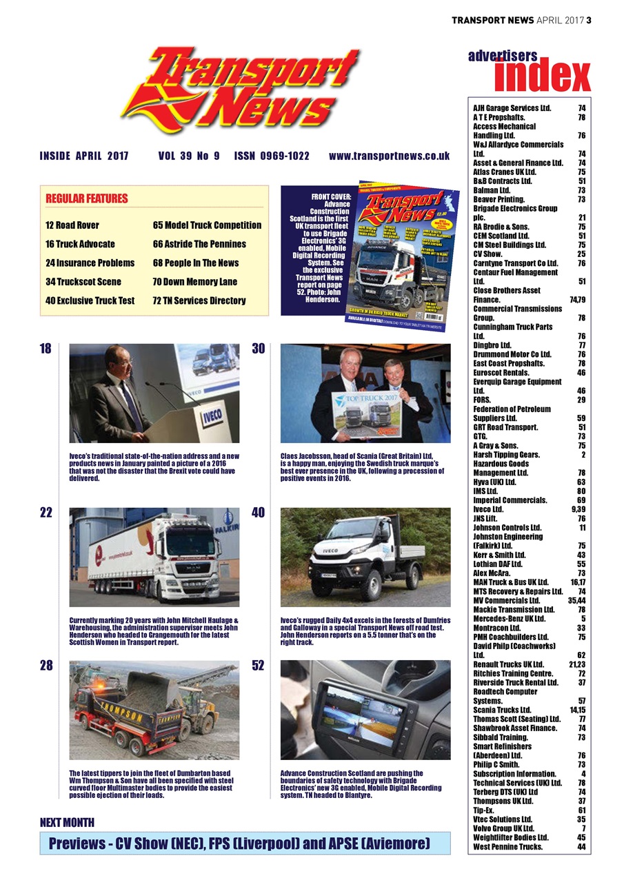 Transport News Preview Pages